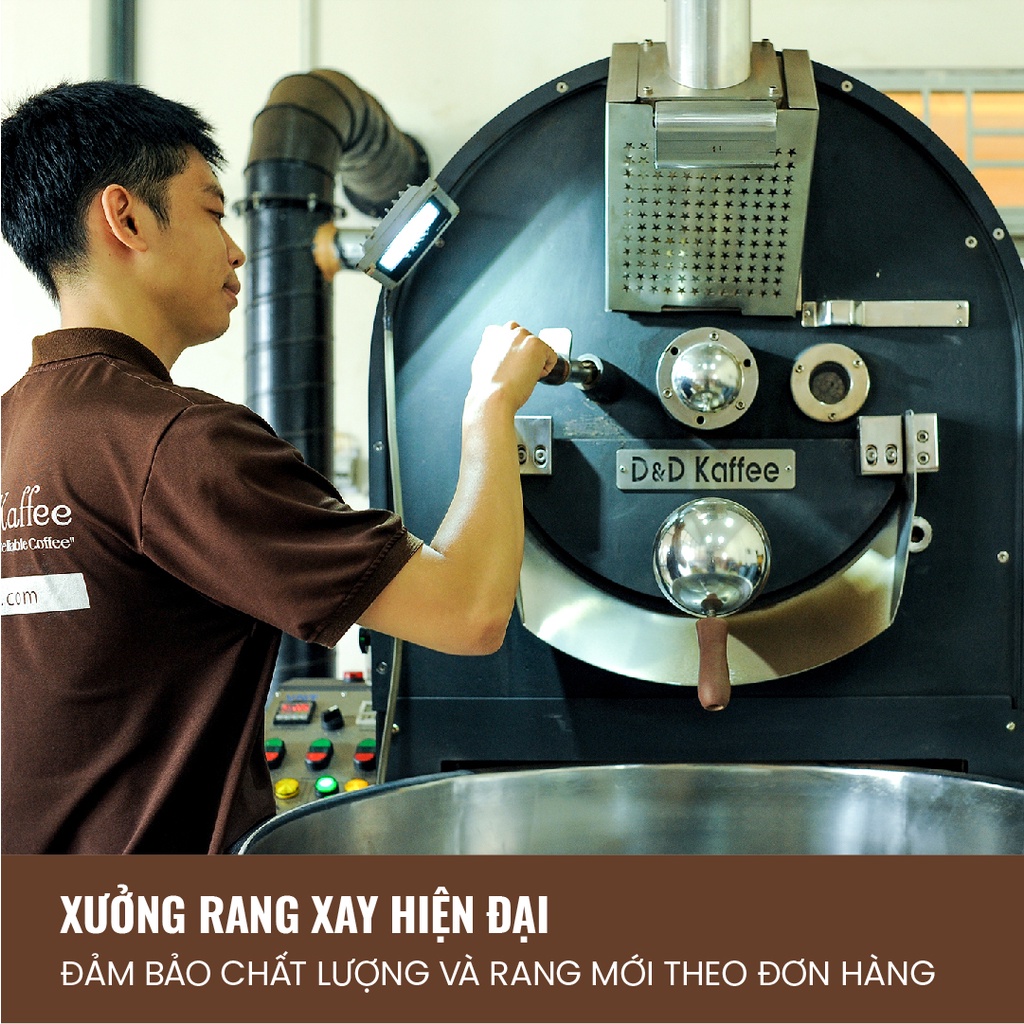 Cà phê nguyên chất rang mộc D&amp;D Kaffee - Combo 5 Vị (5 Gói Dùng Thử) - Mỗi Gói 100gr [Tổng 500gr]