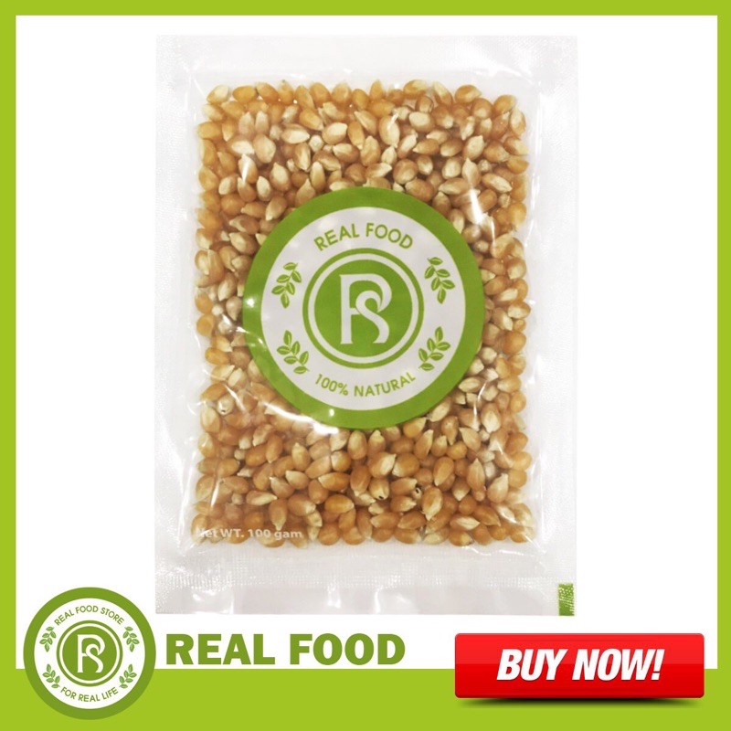 Túi Bắp Nổ Làm Bỏng Ngô REAL FOOD STORE (100g) - Mẫu Dùng Thử