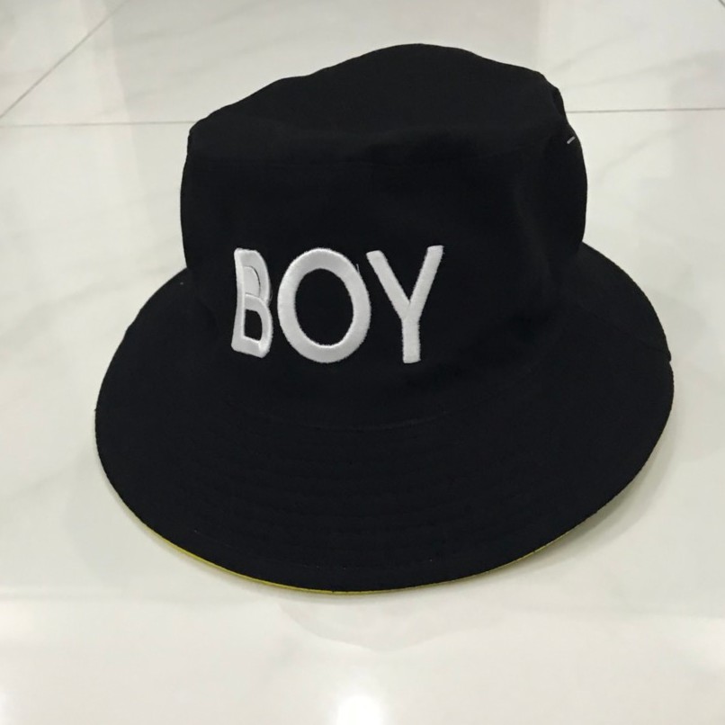 Nón Bucket 2 mặt thêu Boy