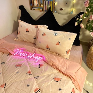 Ga Trải Giường, Drap Giường Chần Bông Sọc Đẹp Siêu Đẹp M6*2M-M8*2M((1 chăn phao, 1 ga, 2 vỏ gối đầu, 1 vỏ gối ôm)