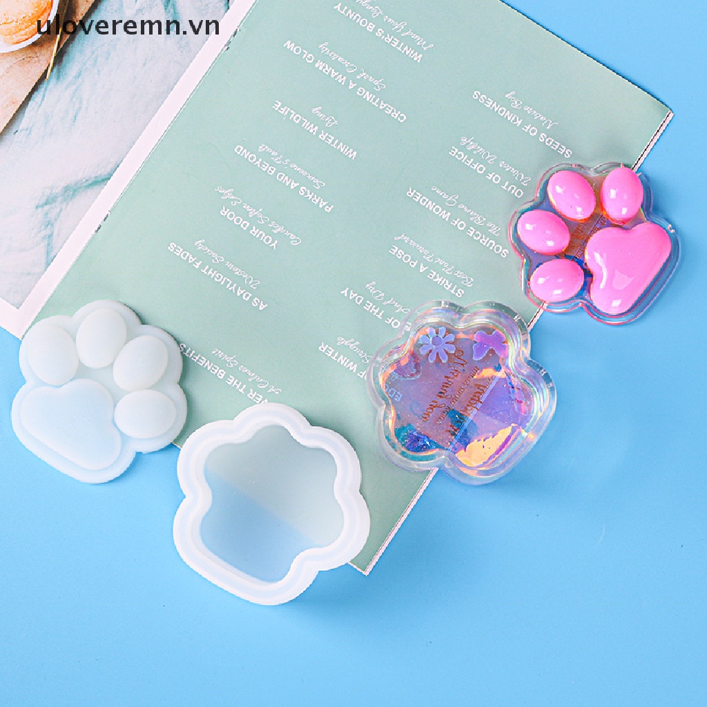 Khuôn Silicone Tạo Hình Móng Vuốt Mèo Làm Hộp Trang Sức DIY