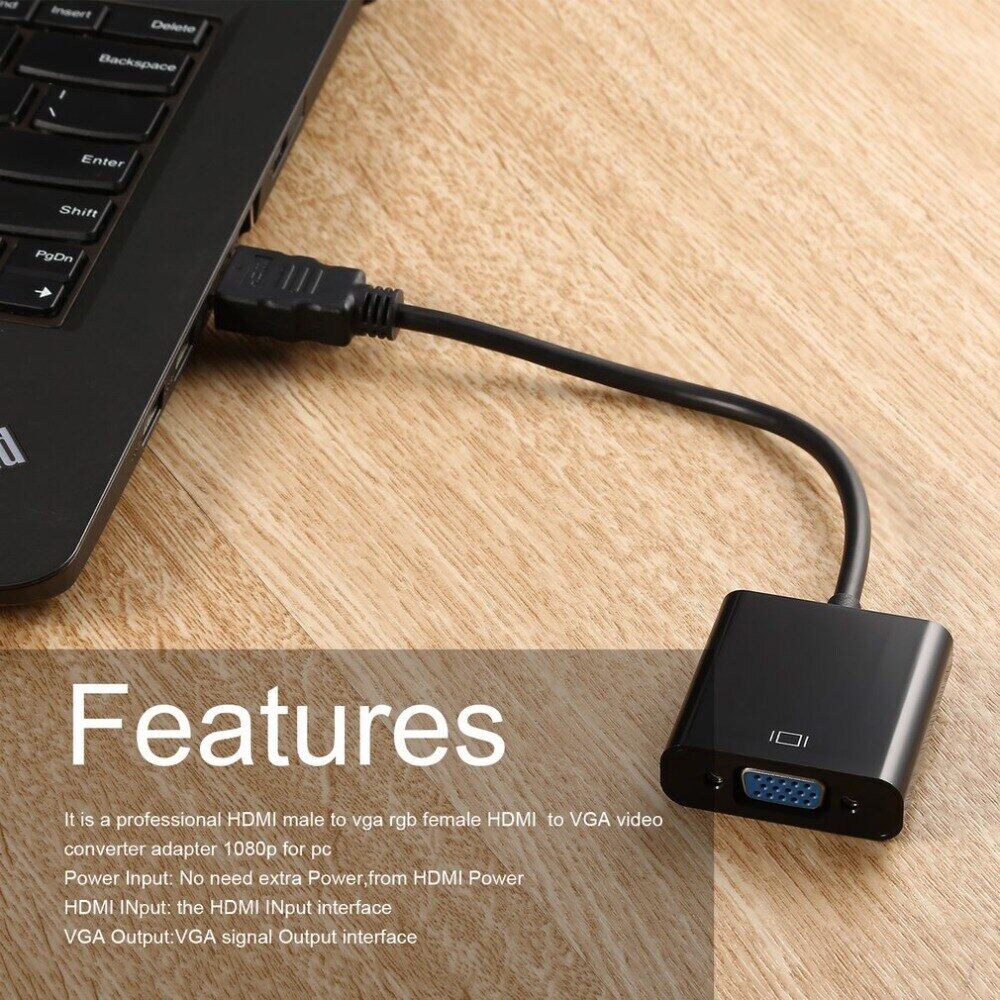 Bộ Cáp Chuyển Đổi HDMI Sang VGA Full HD 1080P