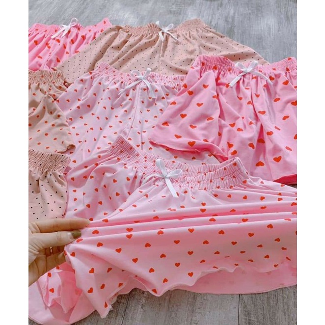 QUẦN ĐÙI NỮ MẶC NHÀ CHẤT COTTON🦋 QUẦN SHORT NỮ THUN XÒE NHIỀU HỌA TIẾT 40~65KG2