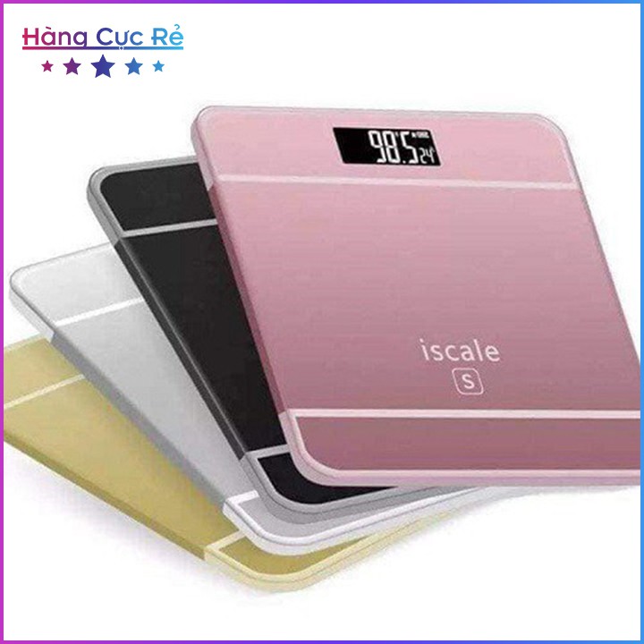 Cân sức khỏe điện tử 180kg, có màn hình LCD HCR, đo được nhiệt độ phòng, mặt kính siêu cường lực