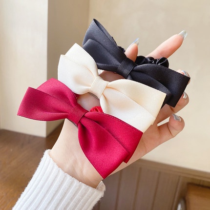 Dây Buộc Tóc Thắt Nơ Kiểu Hàn Quốc Dễ Phối Đồ Cho Nữ