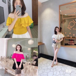 ⚡Bão Sale⚡VP02 Áo trễ vai bèo tiểu thư tiểu thư