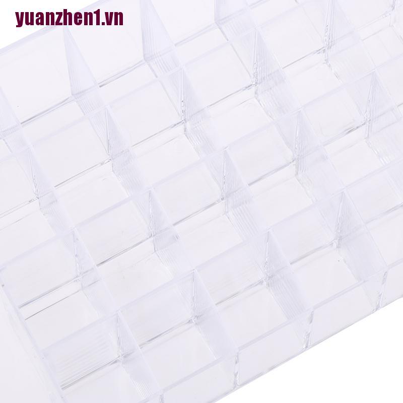 [Hàng mới về] Khay acrylic trong suốt 24 ngăn dùng để đựng son môi/ đồ trang điểm tiện lợi