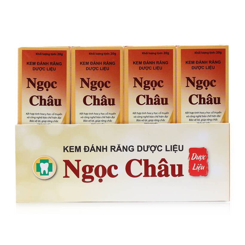 6 tuýp Kem Đánh Răng Dược Liệu Ngọc Châu (100g)