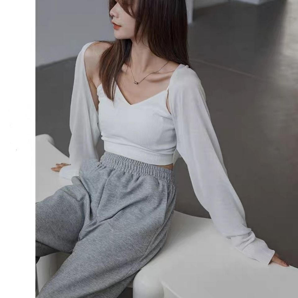 Áo cardigan Tay Dài Phối Dây Ruy Băng Thời Trang Hàn Quốc
