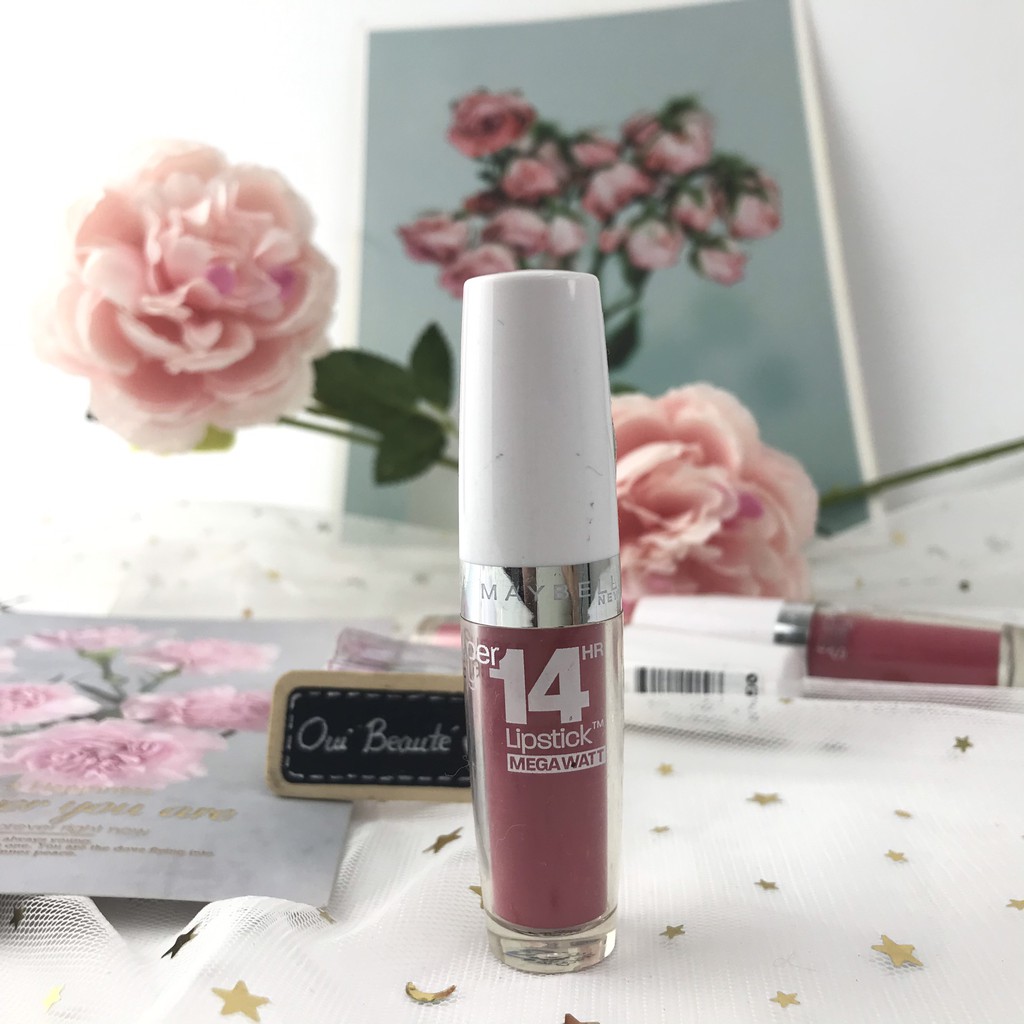 Son Maybelline superstay 14 Hr lipstick megawatt màu 125 Ouibeaute