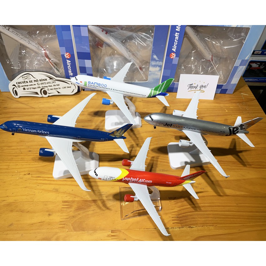 Mô hình máy bay Airbus A330 Jetstar Pacific 20cm hãng Aircraft Model