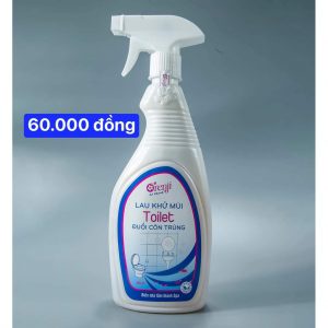 LAU KHỬ MÙI TOILET SẢ CHANH THÂN THIỆN MÔI TRƯỜNG ORENJI Công nghệ nano Nhật bản an toàn với trẻ con và phụ nữ mang thai