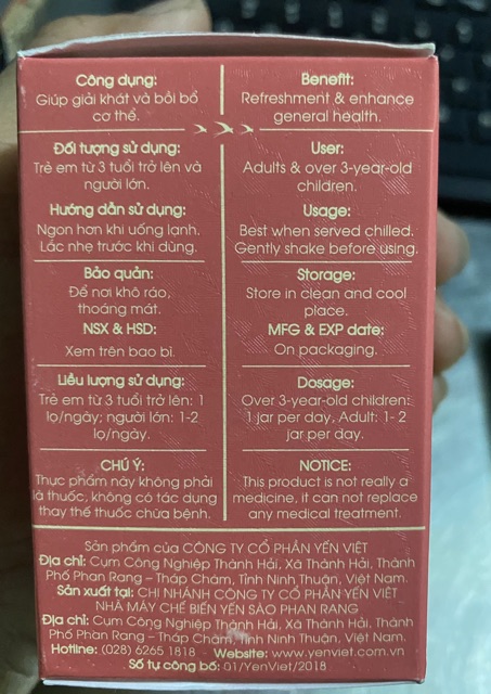 Tổ yến yến việt chưng sẵn vị hạt sen 65ml | BigBuy360 - bigbuy360.vn