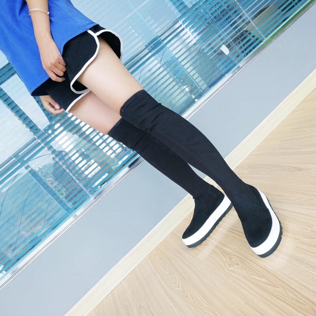 Giày boots đùi nữ đẹp xịn Daphne chính hãng- clip+hình thật shop chụp AMGOBET