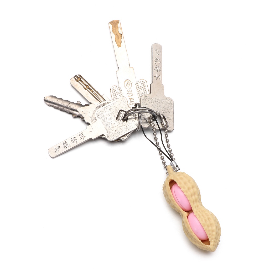 1/3/5/10 Móc Khóa Hình Hạt Đậu Phộng Dễ Thương