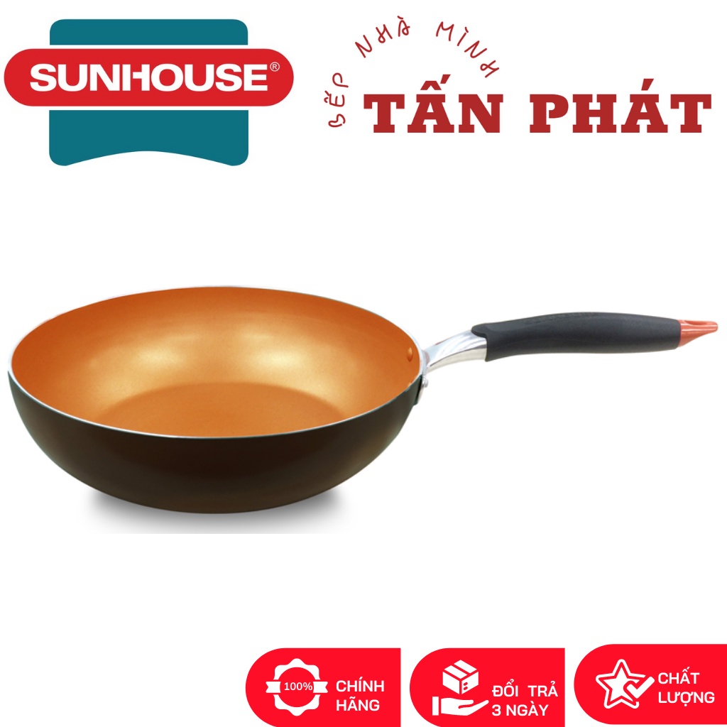 Chảo sâu đáy từ SUNHOUSE SHG1228MCC 28cm Dùng mọi loại bếp