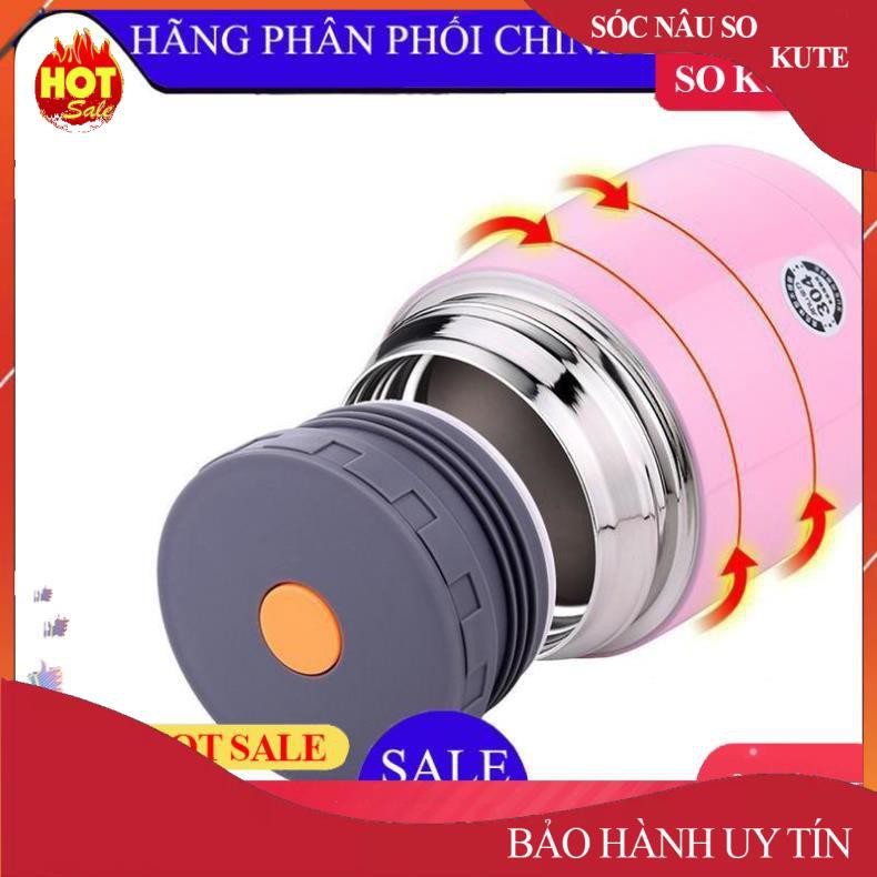 Bình giữ nhiệt Thái Lan 620ml, Bình ủ cháo cho bé tiện lợi khi ra ngoài cho bữa ăn nóng hổi  - Bảo hành úy tín 1 đổi 1