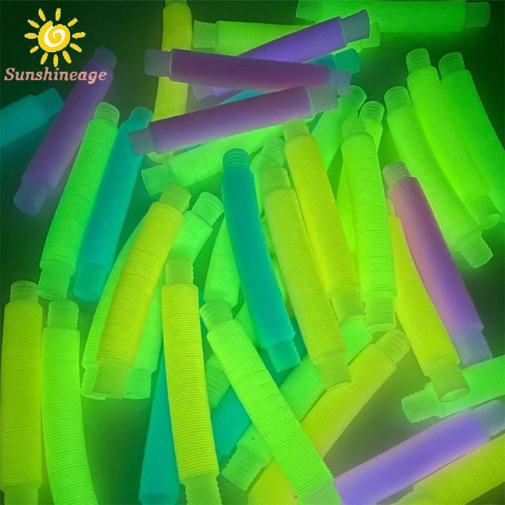 Pop Tube Coil  Luminous Pop Sensory Toy Stress Relieve Toys Tubes  Sensory Toy xyTozFZ
