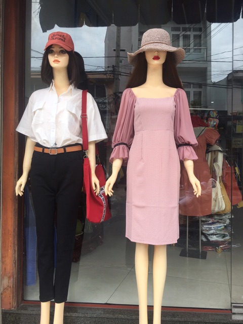 Đầm váy dự tiệc caro nhí dễ thương | BigBuy360 - bigbuy360.vn