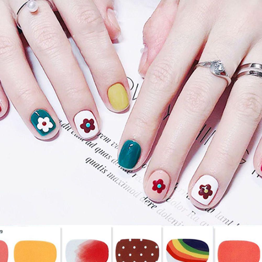 Miếng Dán Trang Trí Móng Tay Hình Hoa 3D DIY