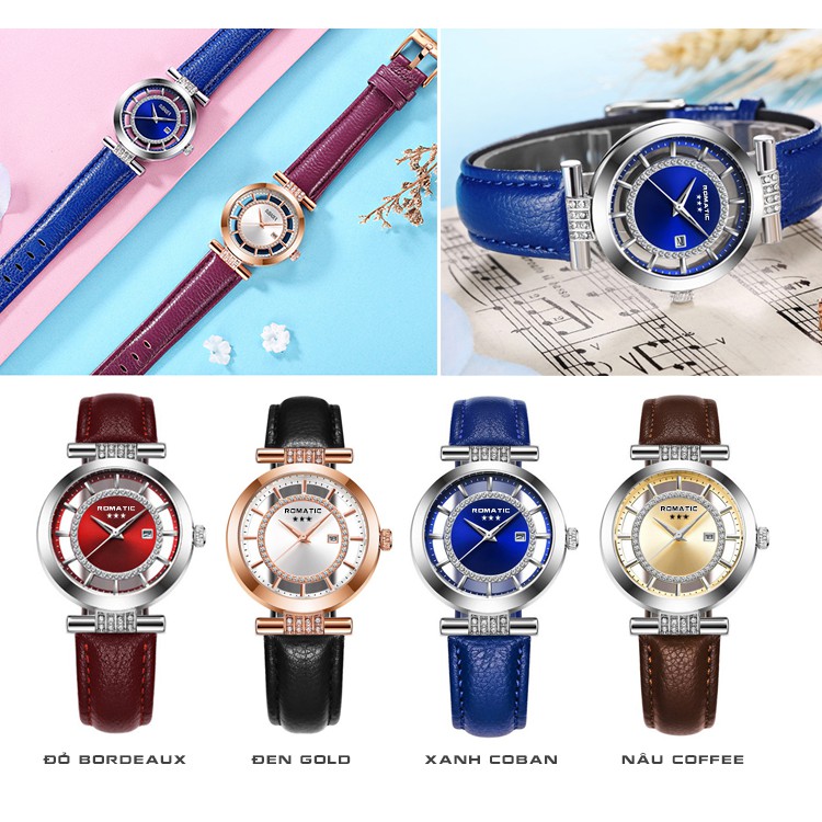 Đồng hồ Nữ ROMATIC Paris - Dây Da Siêu Cấp Nhập Từ Pháp | BigBuy360 - bigbuy360.vn