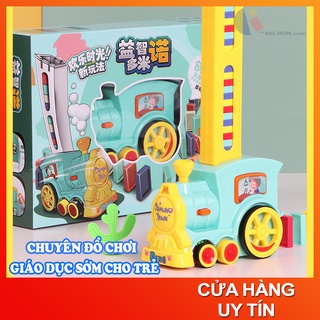 [𝐇𝐎𝐓] Domino- Tàu hỏa xếp Domino tự động (MÀU XANH) cho bé thỏa sức sáng tạo