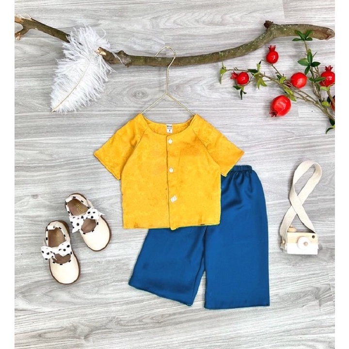 Bộ quần áo bà ba Habi Fashion cho bé từ 8-18kg