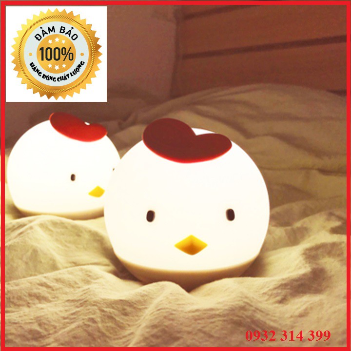 Đèn phòng ngủ  sạc pin đèn cảm ứng cân bằng hình gà con đáng yêu