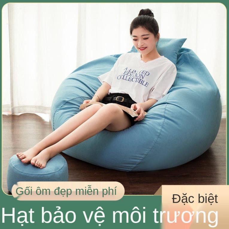 Ghế sofa lười tatami net màu đỏ beanbag bean bag ban công phòng khách nhỏ ngủ đơn ..