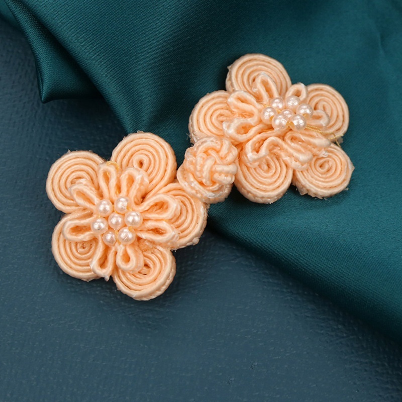 Set 10 Cặp Nút Thắt Họa Tiết Hoa Trung Quốc Dùng Để Trang Trí Sườn Xám