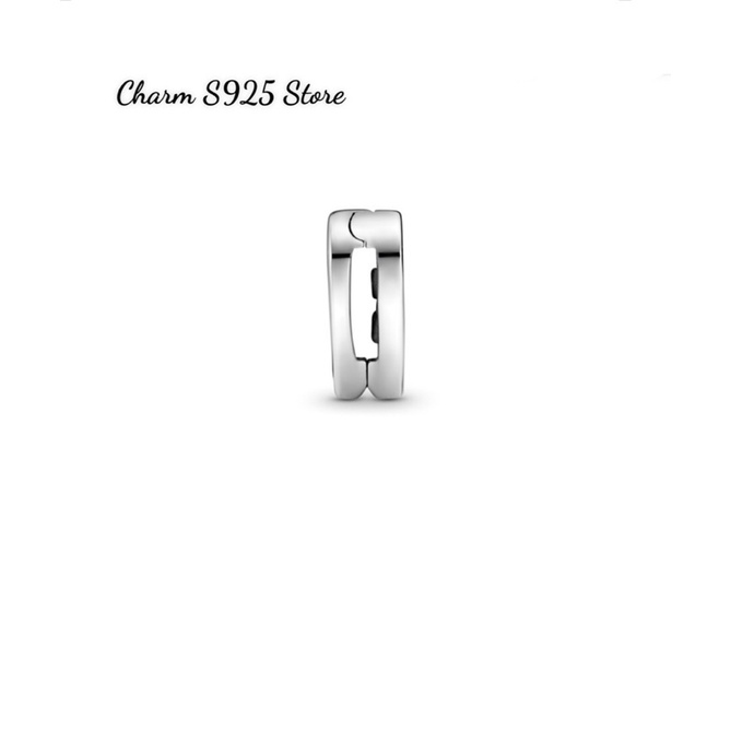 CHARM PAN.DO.RA ALE KẸP TIM LOGO BẠC S925 HÀNG CAO CẤP