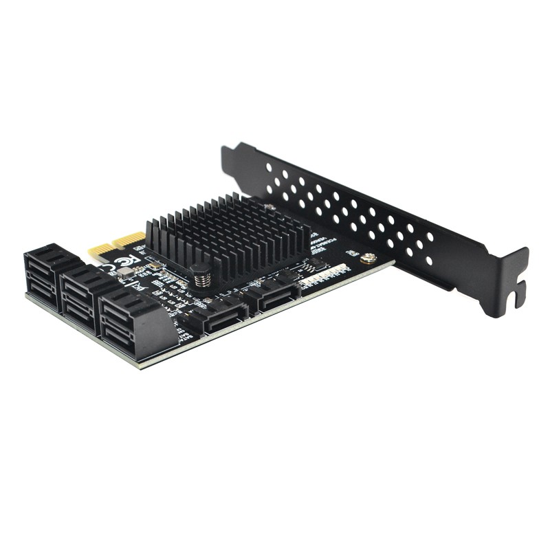 Card Đồ Họa 88se9215 Mở Rộng 8 Cổng 3.0 Sang Pcie Sata 3v Tiện Dụng