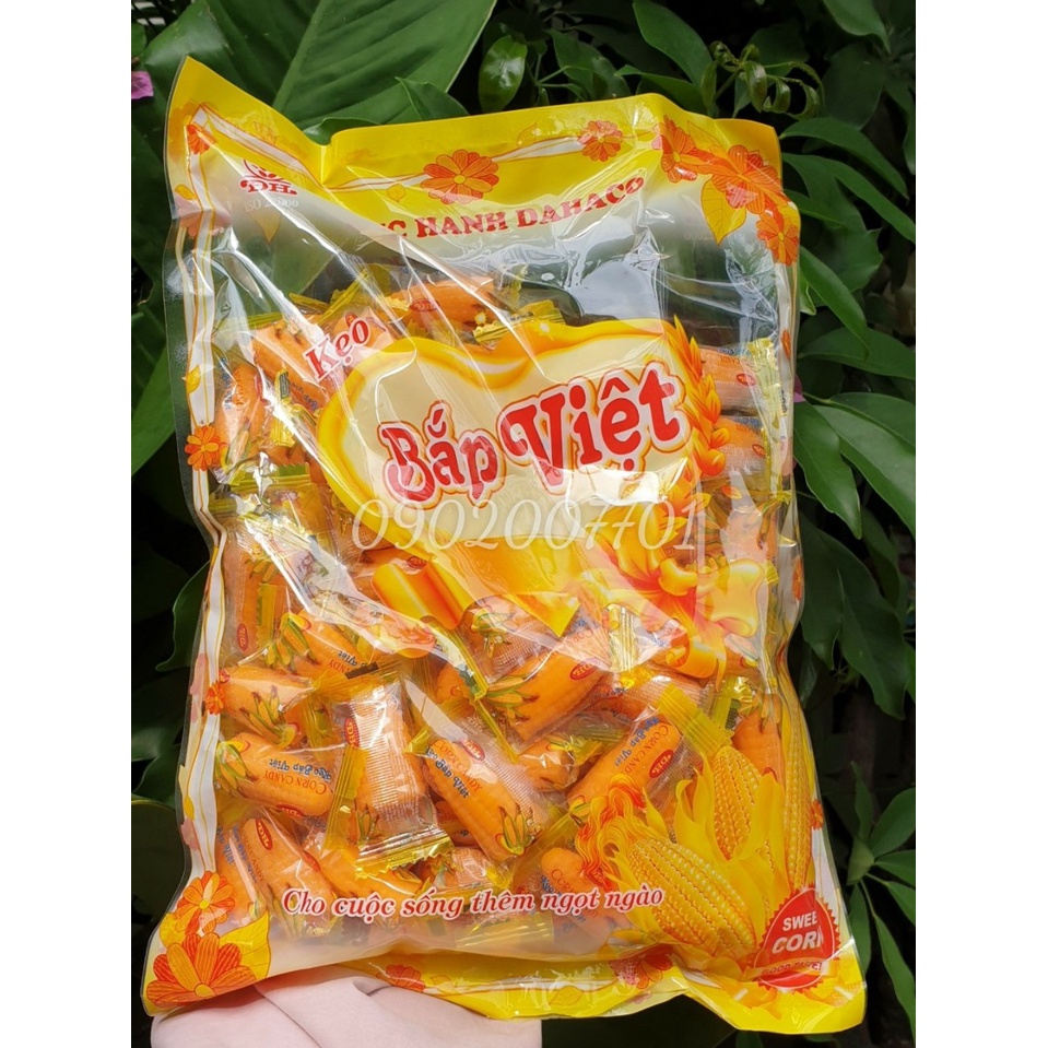 1 KG KẸO DẺO BẮP VIỆT ĐỨC HẠNH THƠM NGON TẾTBÁNH KẸO TẾT