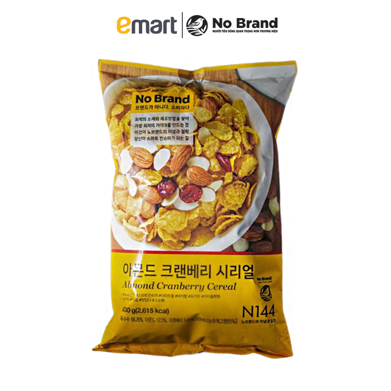 Bánh Ăn Sáng Ngũ Cốc Hạnh Nhân Size Jumbo No Brand 630g - Emart VN