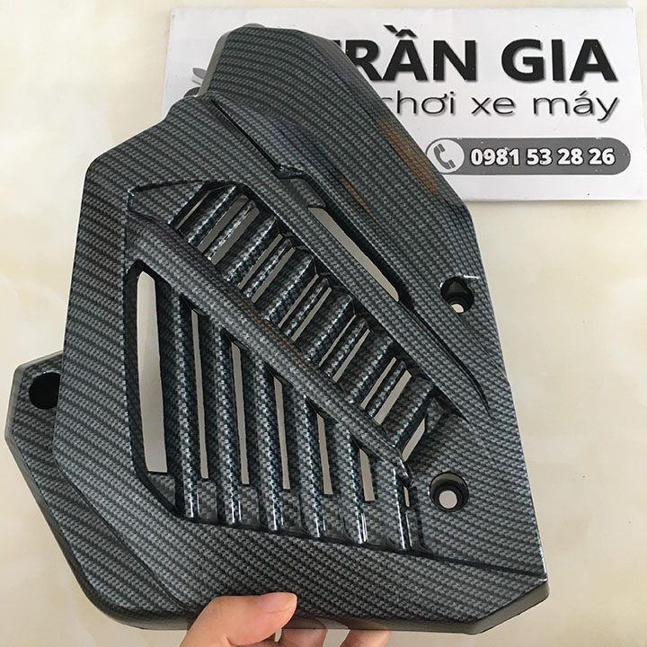 Ốp che két nước xe AB airblade 2020-2021-2022 che quạt gió air blade xi crom cacbon - phụ kiện trang trí