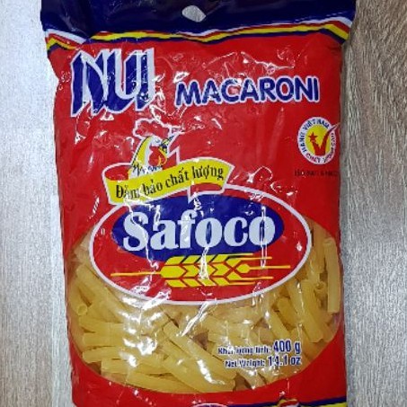 Nui ống dài Safoco 400g.