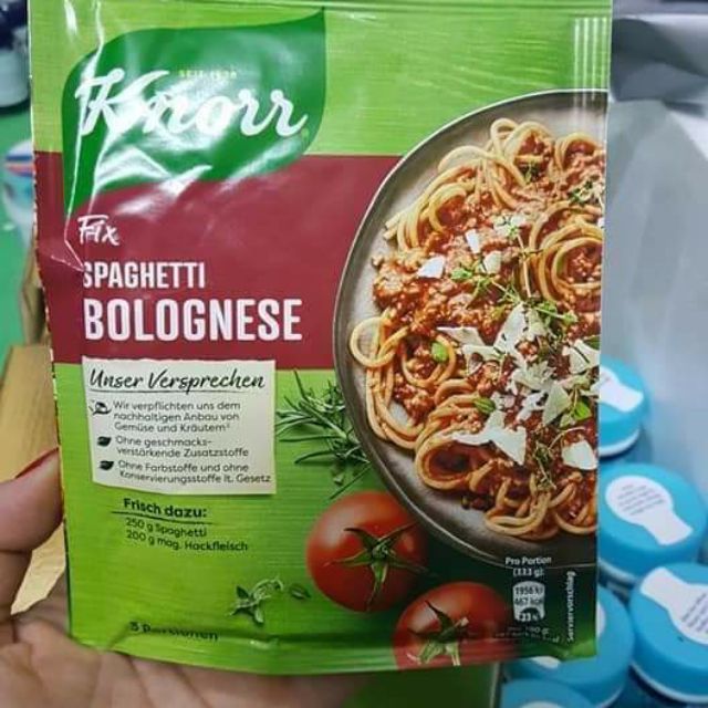 Hàng Chuẩn Đức Gia vị làm nước sốt Mỳ Ý Spaghetti Bolognese Knorr