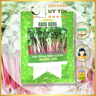 Hạt Giống Rau Mầm Củ Cải Đỏ Rado 105 Giòn Ngọt, Nhanh Thu Hoạch 30gr