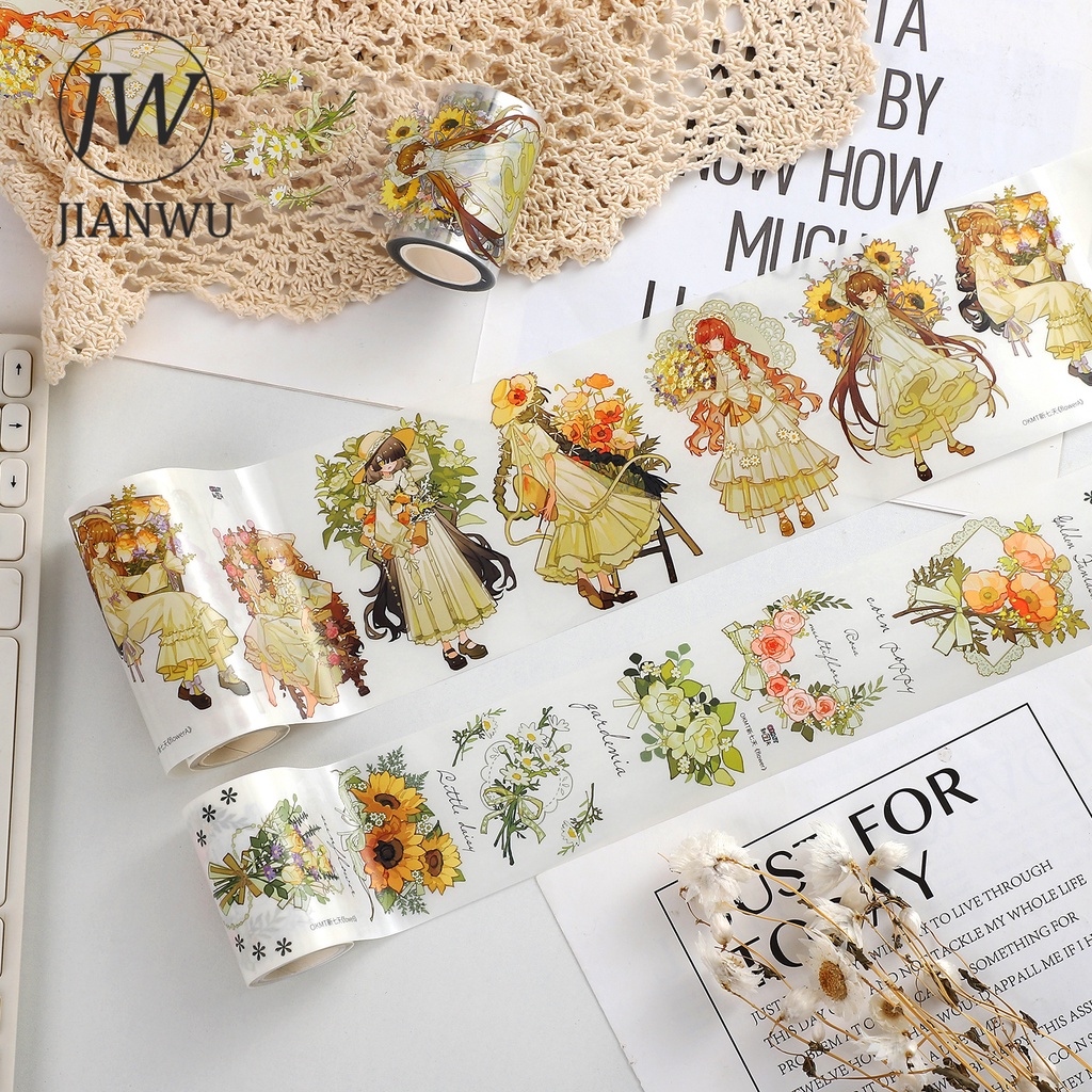 Băng Keo Dán Trang Trí Sổ Tay/Sổ Tay In Hình Nhân Vật Hoạt Hình DIY