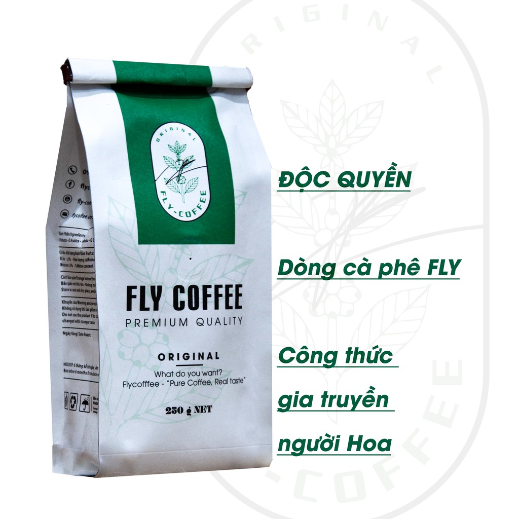 [ĐỘC QUYỀN] Cà phê nguyên chất 100% FLY Coffee - cà phê rang xay công thức người Hoa gia truyền