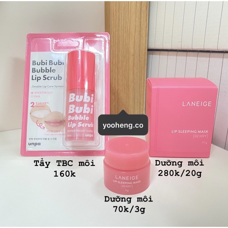 Có sẵn - Mặt nạ dưỡng môi Laneige chính hãng
