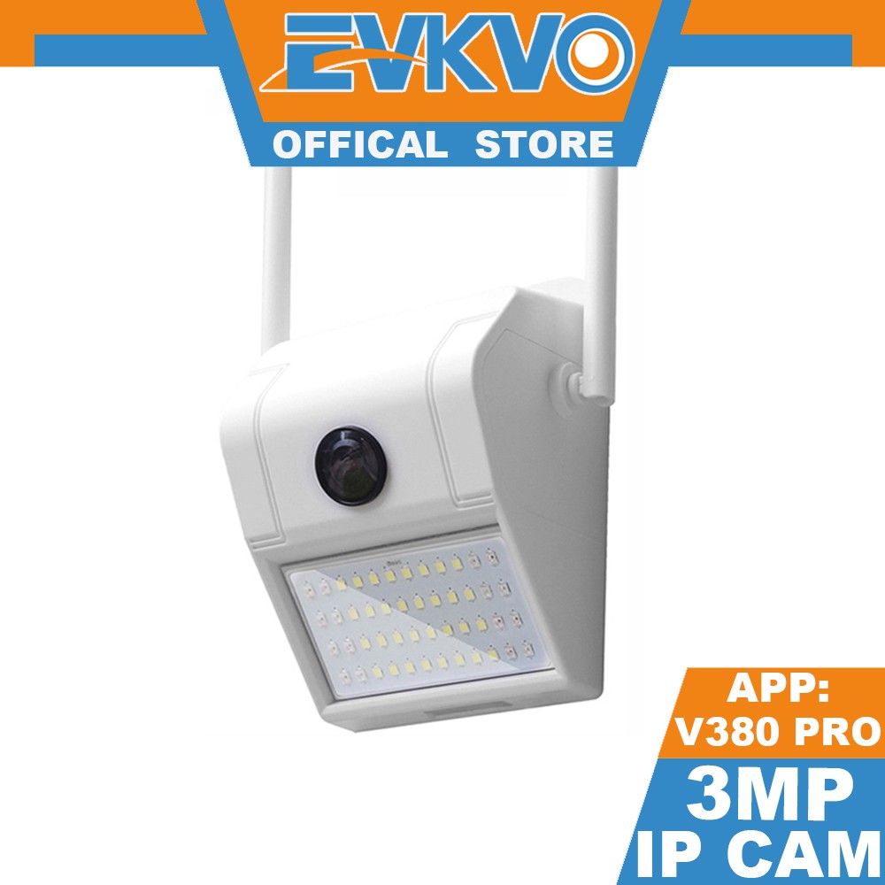 EVKVO - tầm nhìn ban đêm đầy đủ màu sắc - V380 PRO APP Outdoor Smart Induction Lamp FHD 3MP WIFI Wall Lamp IP Camera CCT V Waterproof Security Surveillance Camera CCTV  Motion Detection Two-way Audio