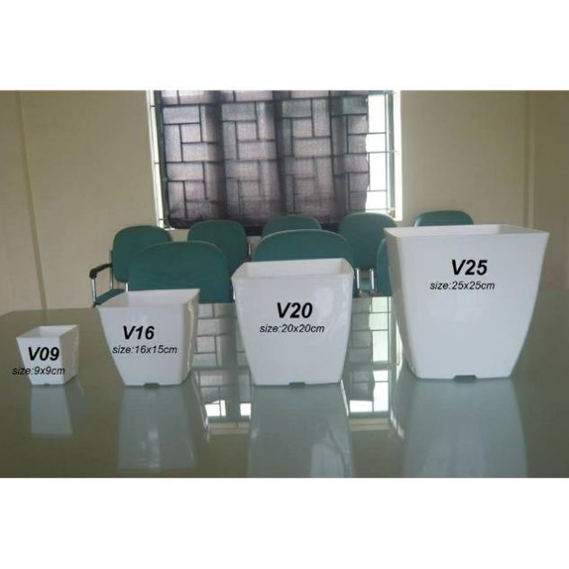 Chậu nhựa vuông V20  loại 1 dày đẹp