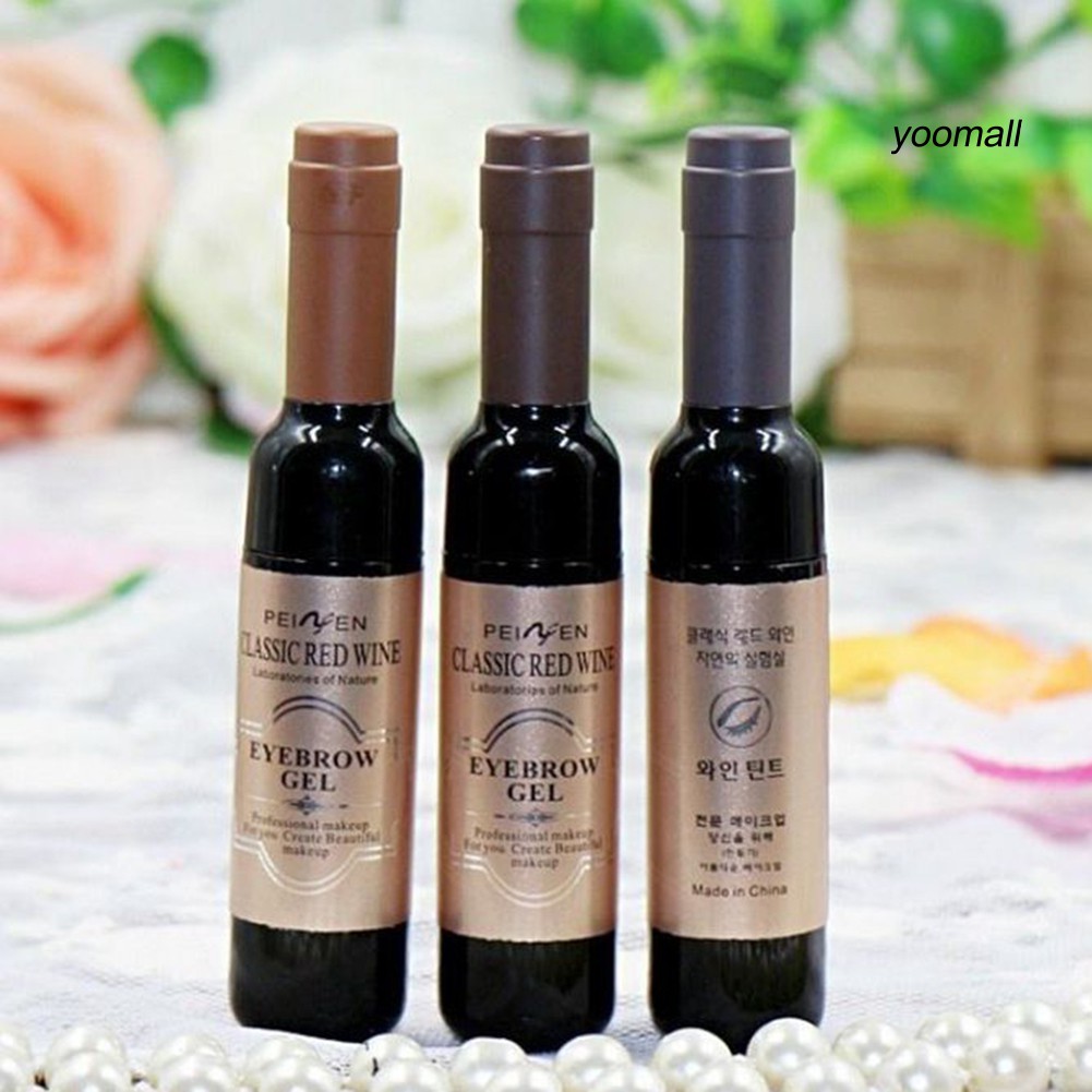[Hàng mới về] Gel Nhuộm Lông Mày Dạng Lột Thiết Kế Hình Chai Rượu Vang
