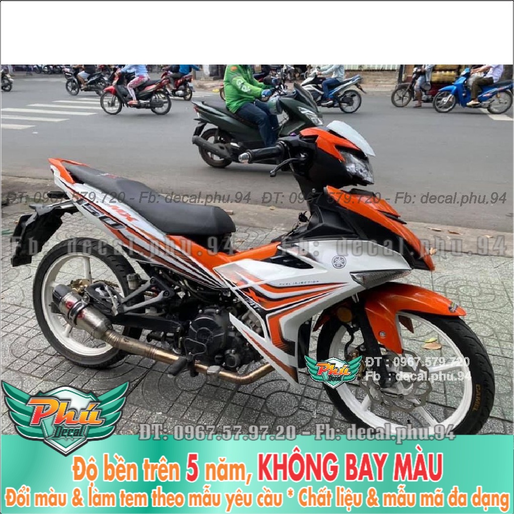 Tem Rời Exciter 150 Trắng cam (K) -1