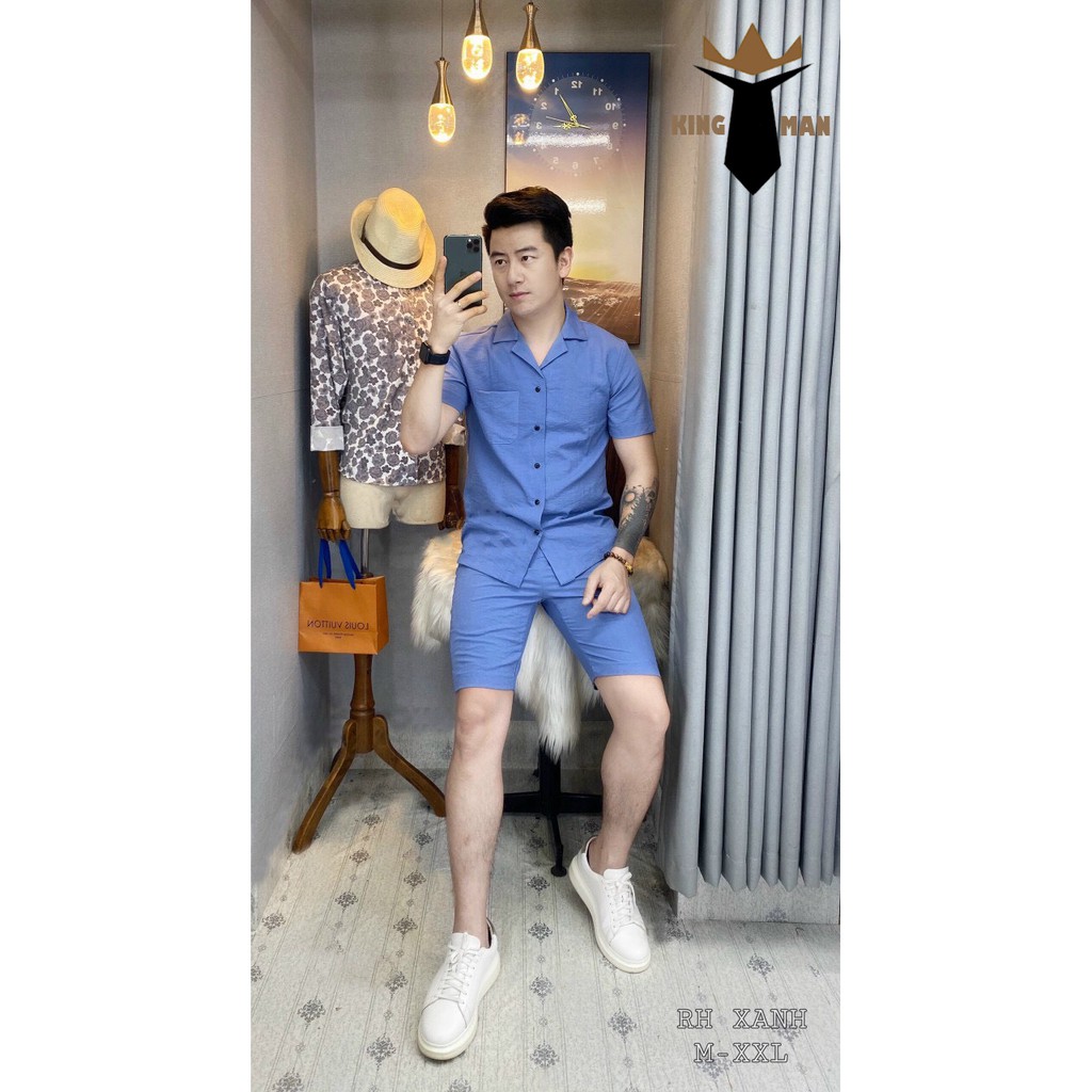Áo đũi nam, set đũi nam thời trang hè 2021 Kingman | BigBuy360 - bigbuy360.vn