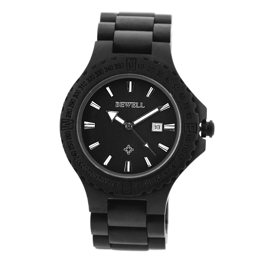 Đồng hồ nam gỗ mun mã 023A bewell