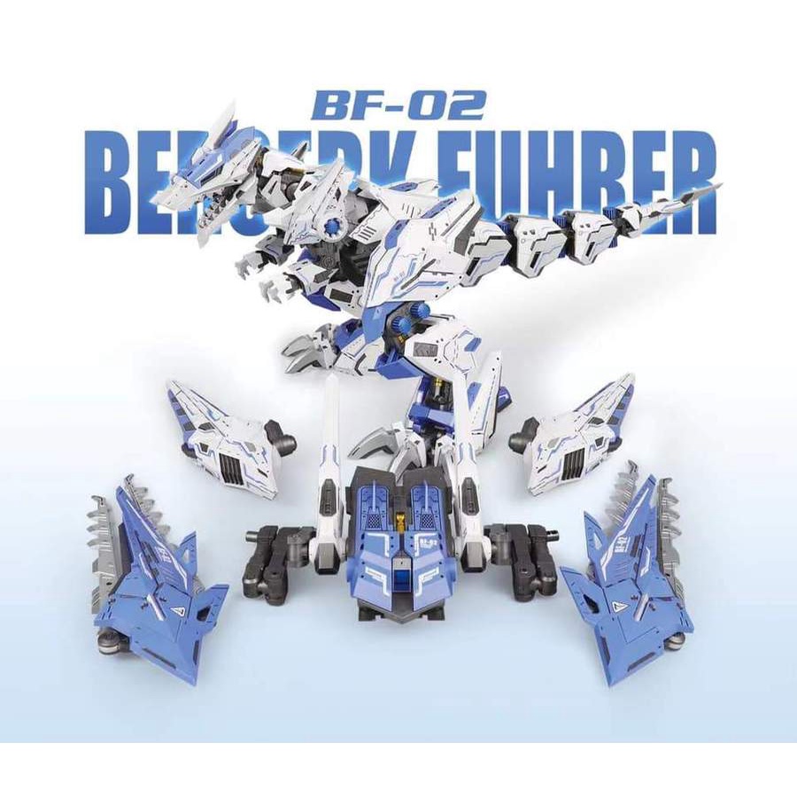 Mô Hình Lắp Ráp 1/72 ZOIDS BF-02 Storm Sturm Tyrann Blue Color ver.