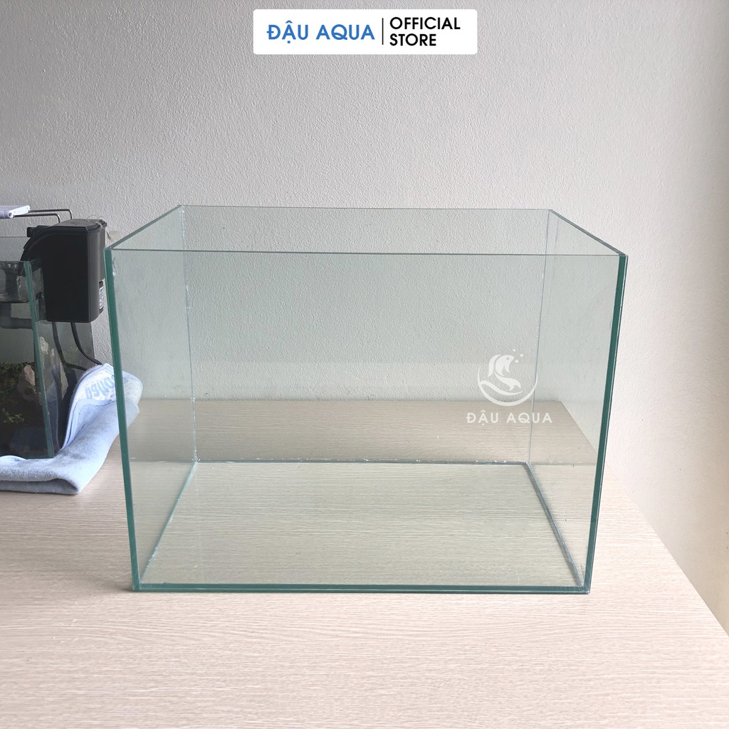 ĐẬU AQUA Bể Cá Cảnh Thủy Tinh Mini 15cm Để Bàn Dùng Nuôi Kiểng Hoặc Thủy Sinh