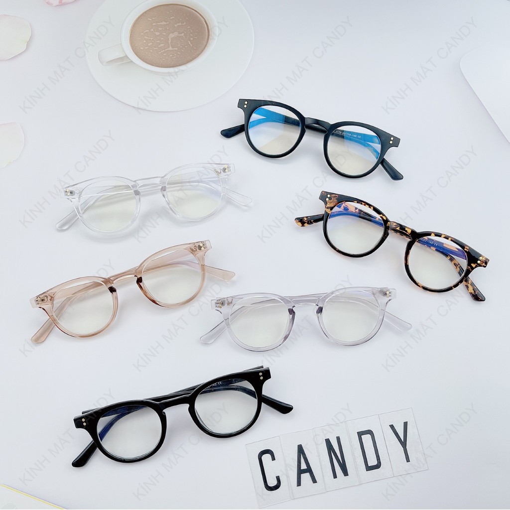 Gọng kính cận tròn nam nữ 2129 Tiệm kính Candy